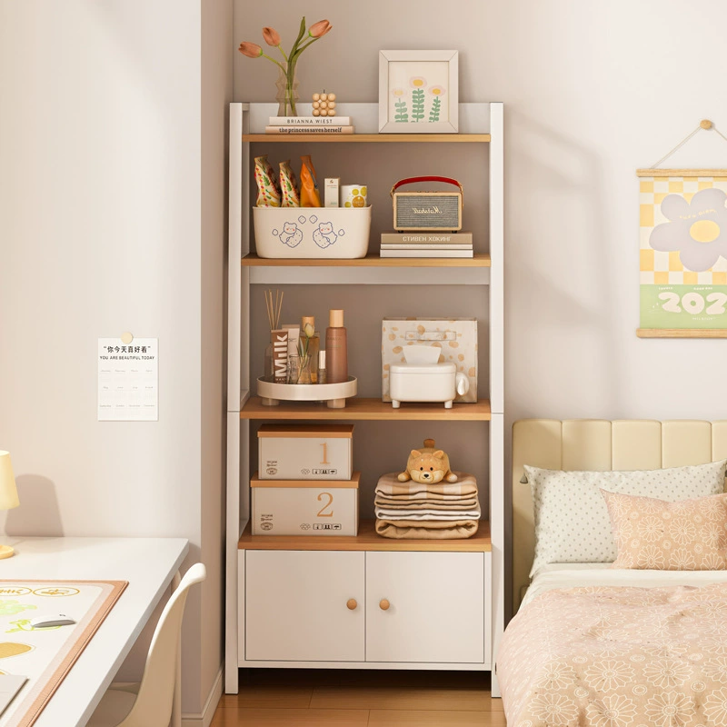Прикроватная стойка для хранения Напольная многослойная полка для хранения Настенная спальня косая трапеция Гостиная Комната Шкаф Прикроватная книжная полка