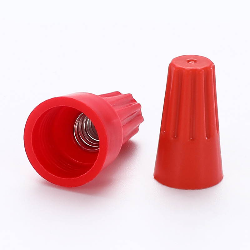 Spring helical splicing cap P1/P2/P3/P4/P6 thread splicing cap closed-end terminal flame-retardant orange splicing cap