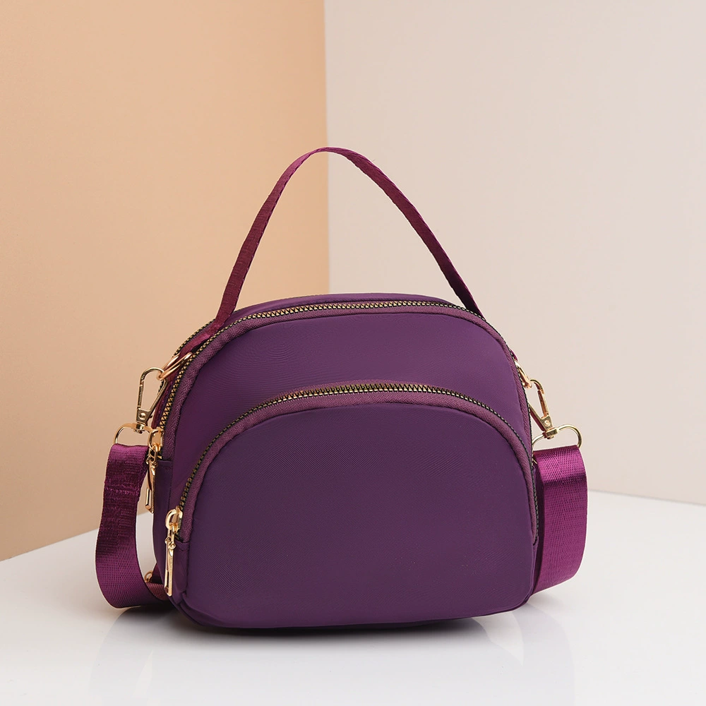 Маленькая нейлоновая сумочка, плечевой кожан bag strap, один плечо, бумажник, простой и элегантный дизайн