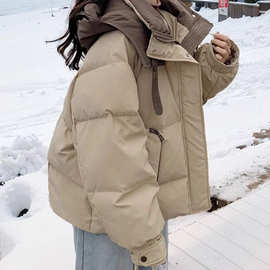 高级设计感短款加厚保暖棉服女冬季2025新款小个子时尚洋气面包服