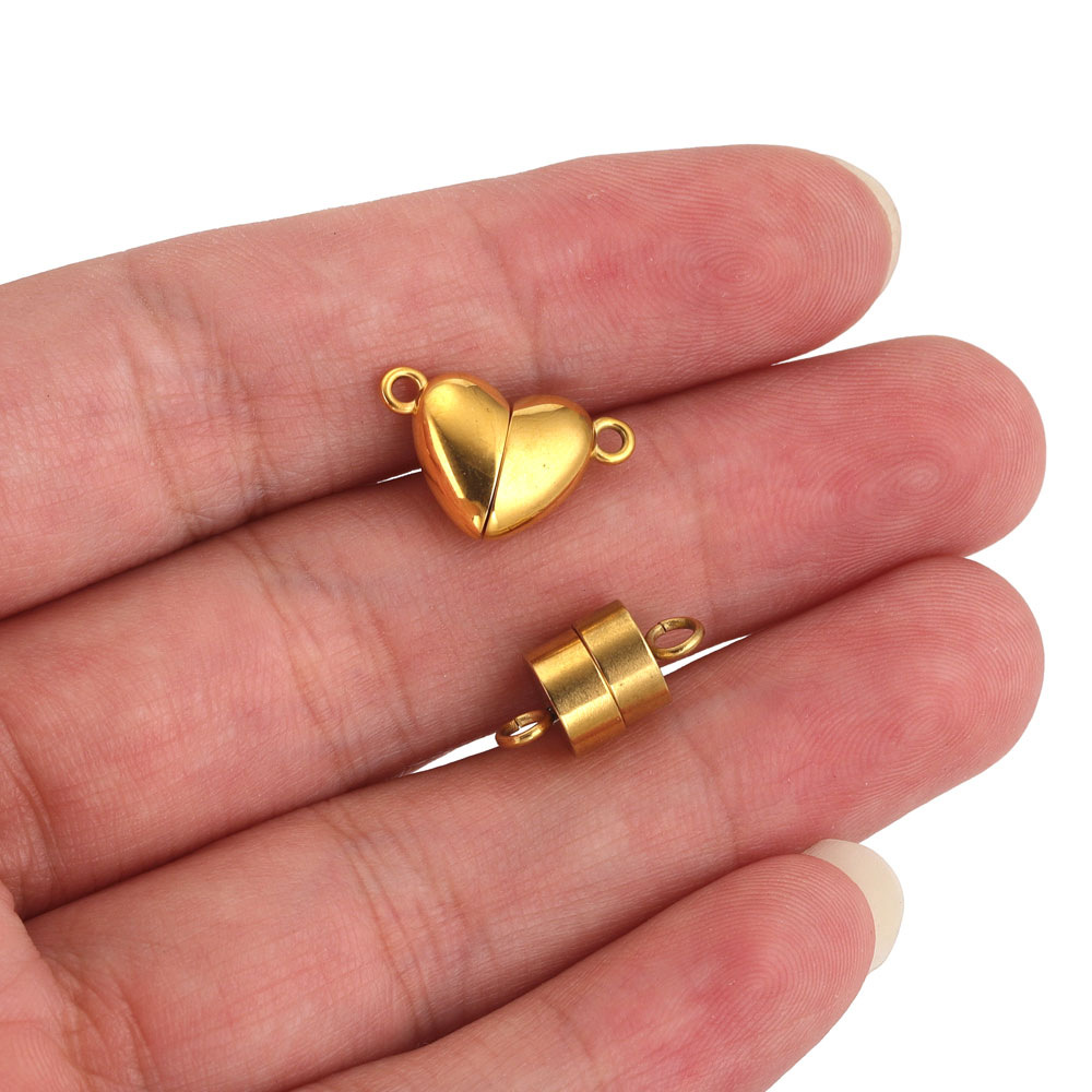 Acero inoxidable fuerte hebilla magnética colgante imán cola hebilla conector pulsera de cuero joyería haciendo accesorios de la joyería DIY