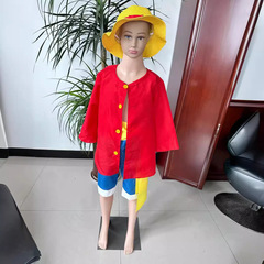 Luffy cosplay suit One Piece clothes 2 years later second generation cosplay clothes straw hat shoes prop costume