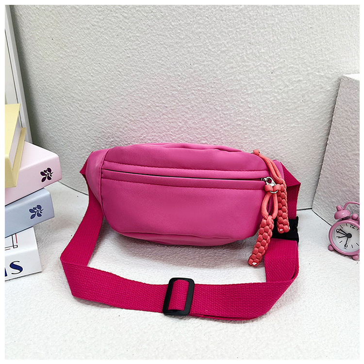 Andralyn Solid Color Minimalist Korean Casual Chest Bag for Spring and Summer New Trendy Instagram Single Shoulder Crossbody Outdoor Bag_voghion.com
