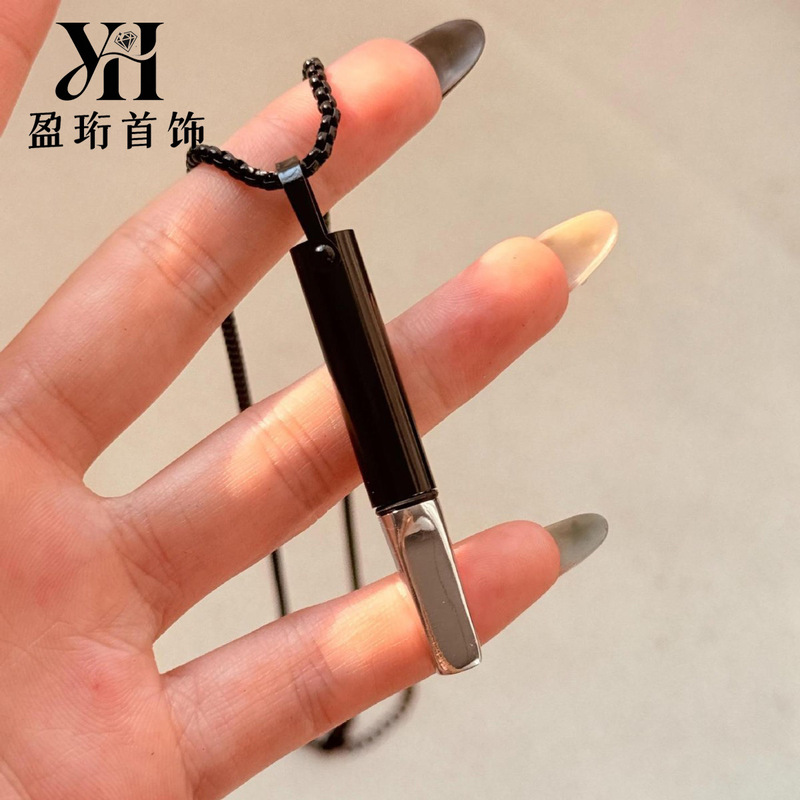 Newly Upgraded Resistance Respirator Necklace Whistle Built-In Cotton Core Yoga Meditation Aromatherapy Stress Relief Mindfulness Jewelry Titanium Steel Newly Upgraded Resistance Respirator Necklace Whistle Built-In Cotton Core Yoga Meditation Aromatherapy Stress Relief Mindfulness Jewelry Titanium Steel