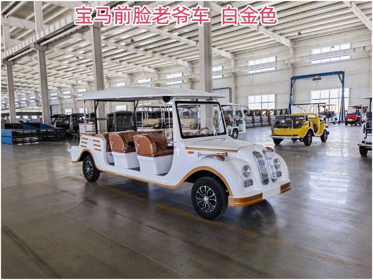 Retro vintage car 8-11 hotel resort scenic spot tourist viewing VIP reception electric four-wheel sightseeing bus