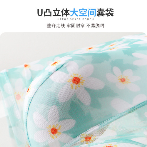 New mesh ultra-thin transparent men's underwear sexy breathable boxer briefs summer printed boxer shorts for men