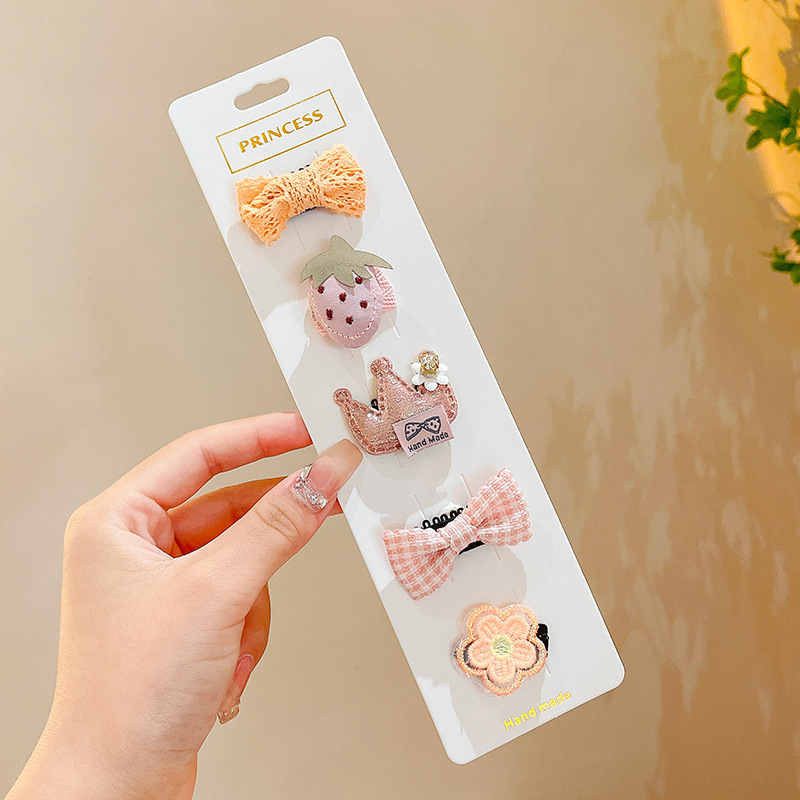 Pinzas para el cabello para bebés, pinzas para el cabello con dibujos animados para niñas, pinzas para el cabello con flequillo lateral, horquillas, accesorios para el cabello para niños