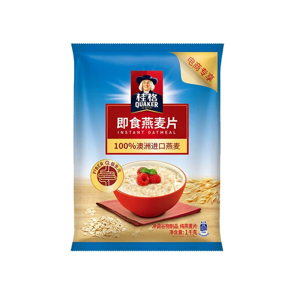 Quaker oatmeal 1000g bag