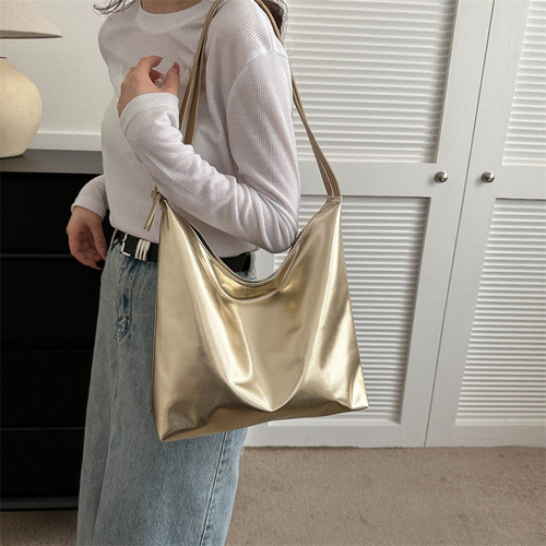 Subculture Underarm Large Capacity Tote Bag for Women, Spring Fashion Simple Ladies Single Shoulder Bag