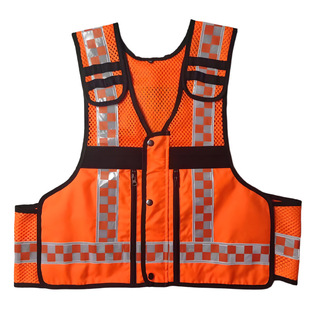 Reflective Safety Vest Construction Site Traffic Night Construction Reflective Vest High-Brightness Breathable Mesh Custom Work Clothes