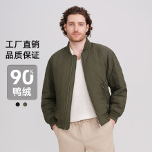 冬季休闲羽绒服男飞行服夹克外套青年男装工装批发保暖轻寒保暖