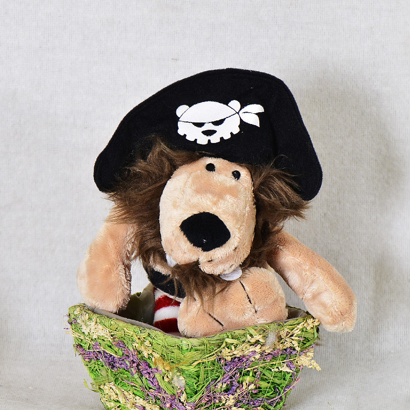 Comercio exterior selva animal pirata León muñeca niños muñeca juguete de peluche garra máquina muñeca transfronteriza al por mayor