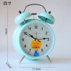 Silent 4-inch Metal Desk Bell Student Bedside Alarm Clock Loud Ringing Desktop Clock Direct Sales from Yiwu Factory