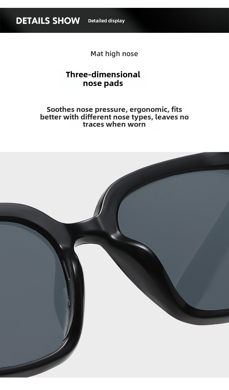 New Sunglasses Women's Sunglasses 808 Fashion Square Frame Sunglasses K-style Versatile Square Popular Glasses Stylish in_voghion.com