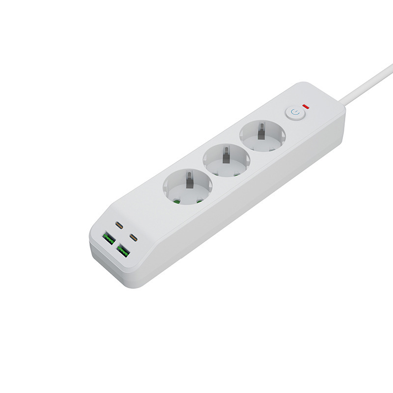 Euro enchufe transfronterizo USB multi-socket PD placa de enchufe de carga rápida para Alemania Francia Holanda Dinamarca