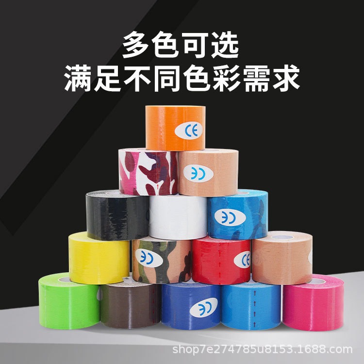 Parche muscular de corte previo al por mayor en caja de protección de elevación elástica cinta deportiva rodilleras baloncesto fitness parche de efecto interno muscular