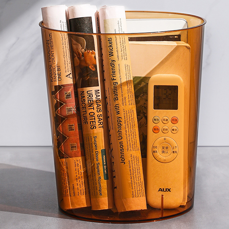 透明垃圾桶 家用客厅轻奢厕所卫生间创意ins风简约卧室纸篓垃圾筒|ms