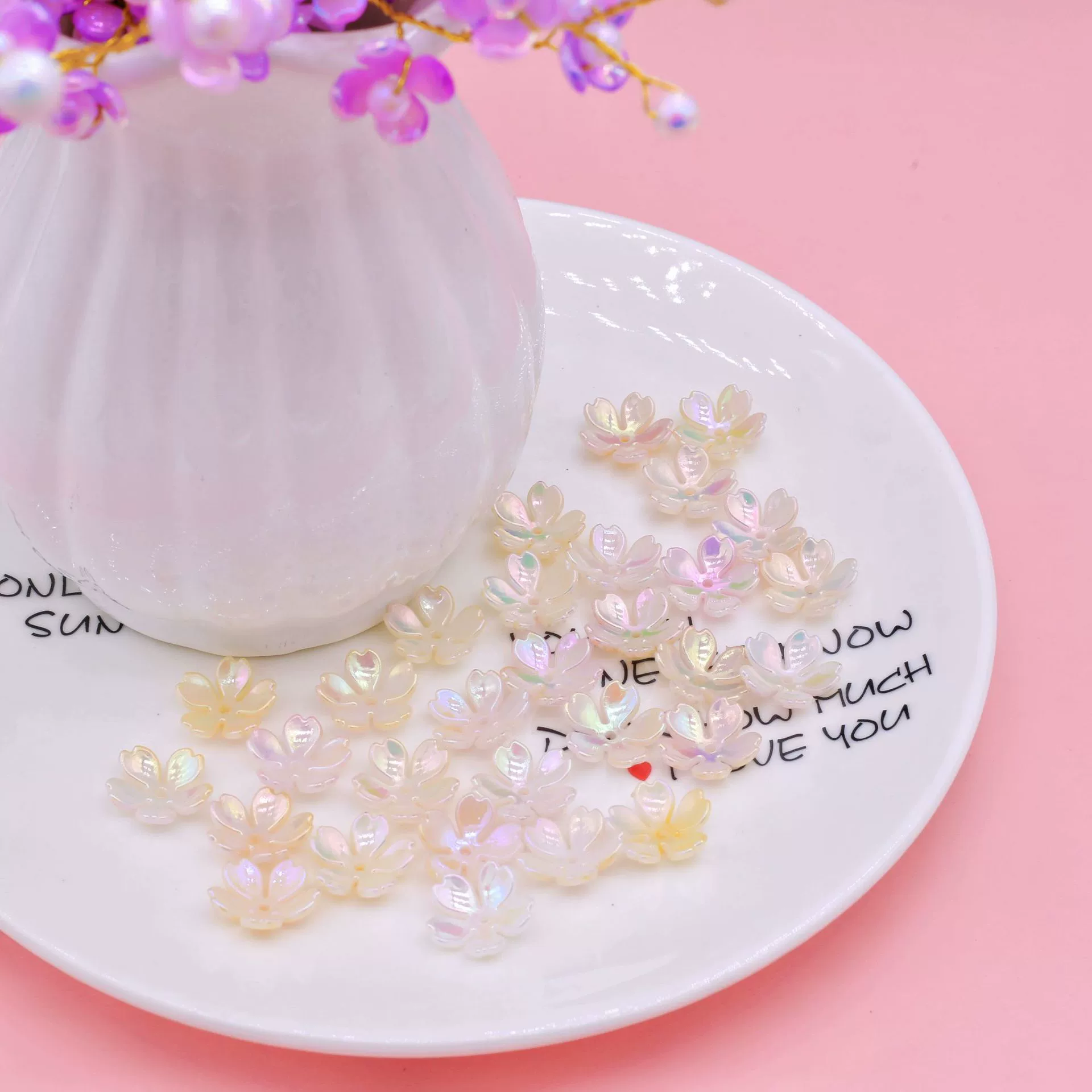 Acrylic accessories handmade, accessory, gradient