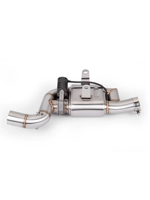 Motorcycle exhaust pipe: section + tail section suit special