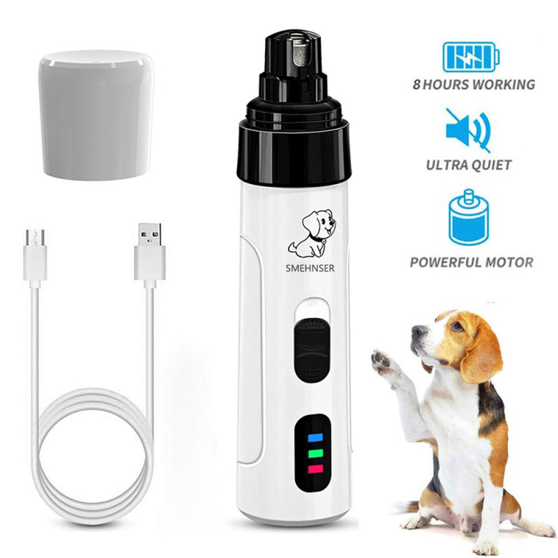 2段階充電ペット爪磨き犬led電動爪切り猫全自動爪磨き爪磨き器クロスボーダー|undefined