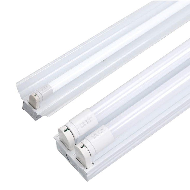 T8LED lámpara fluorescente ahorro de energía solo tubo doble tubo lámpara de taller conjunto completo 1,2 m soporte lámpara brillante LED tubo de la lámpara fluorescente