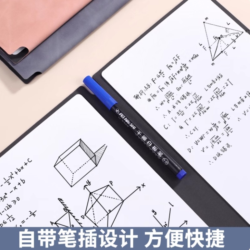 Whiteboard Notebook Portable Erasable A5 Small Whiteboard Desktop Note Board Message Board Writing Board Erasable Notes