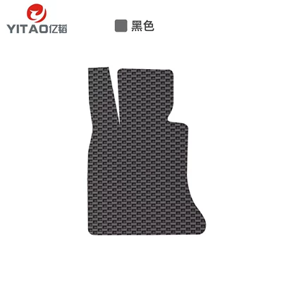 Eco-friendly, odorless TPE rubber latex waterproof and non-slip foot mats for electric vehicles, cars, driver and passenger seats, rear seats, SUVs, and off-road vehicles (Ayaqaltılar (Kovriklər)) - standard-model-black-drivers-side-one-piece