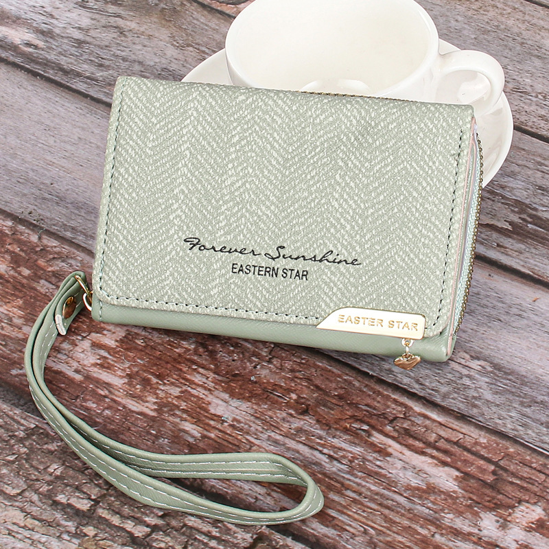 Women's Gender Women's Solid Color Pu Leather Zipper Wallets