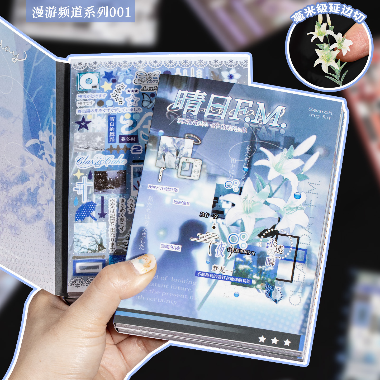 El lenguaje ocio cortar película libro de pegatinas canales itinerantes Yanbian cortar coreano sueño núcleo material de cuentas de mano DiDi Gu Mei libro de pegatinas