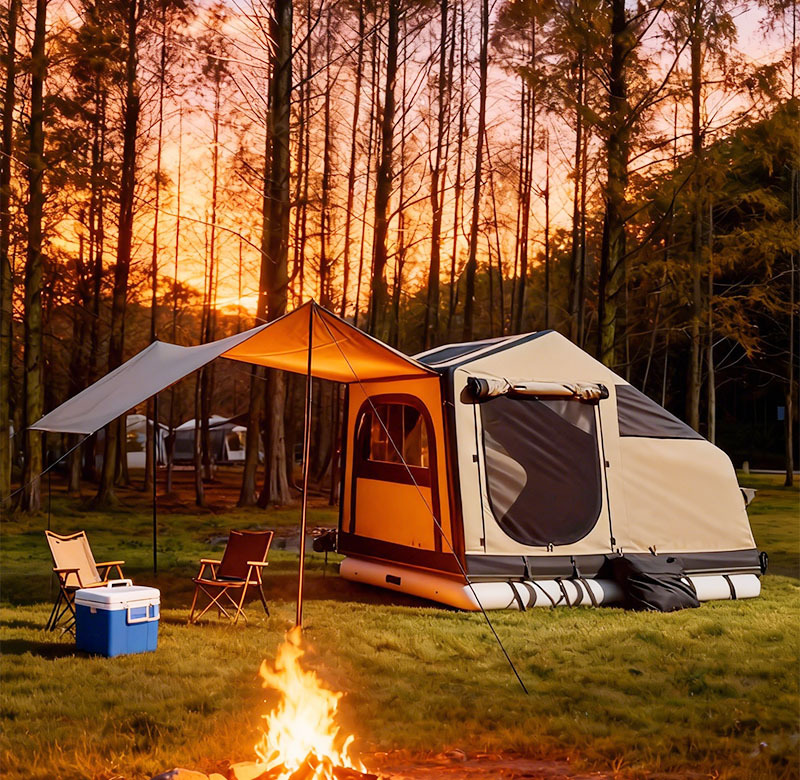 Car Roof Inflatable Tent Outdoor Camping Style Car Roof Top Tent Quick-Open Waterproof Car Tent