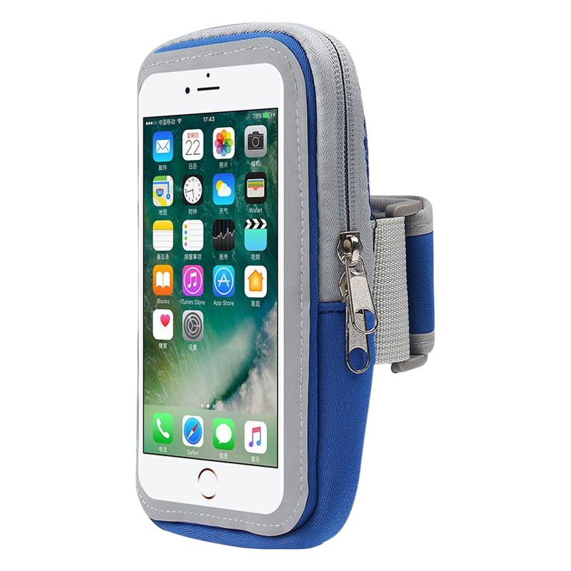 Factory Outdoor Sports Arm Bag Mobile Phone Arm Strap Running Fitness Wrist Bag Touch Screen Suitable for Various Mobile Phones