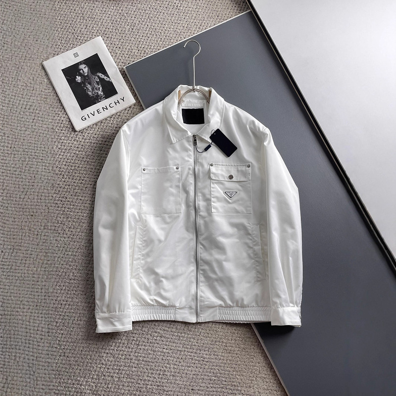 1.1 Correct Version 25 Lv Moncler Mlb Autumn/Winter Prada Nylon Blcg Ribbed Jacket Coat for Men and Women