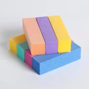 Factory direct spot cross-border hot nail tools high elastic four-sided polishing repair nail tofu block