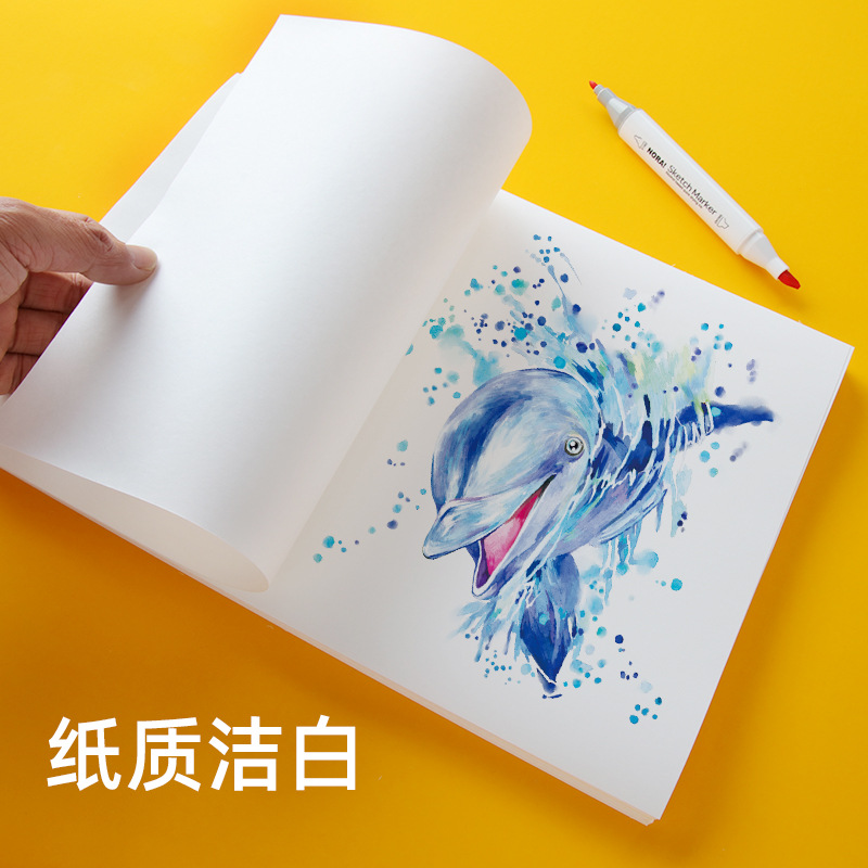 A4 mark pen special paper anime hand-painted picture book handwritten newspaper blank drawing paper students use to draw white cardboard