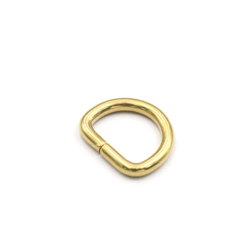 Pure copper D-shaped buckle, open D-shaped ring semi-circular buckle, brass D-shaped connecting ring, luggage hardware accessories manufacturer wholesale