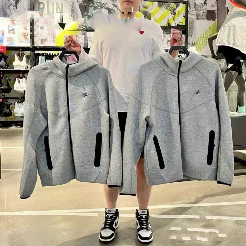 Осенняя куртка 2025 года, мужская ветрозащитная куртка для занятий спортом и отдыха, весенне-осенняя новая вязаная куртка с капюшоном для фитнеса FB7922