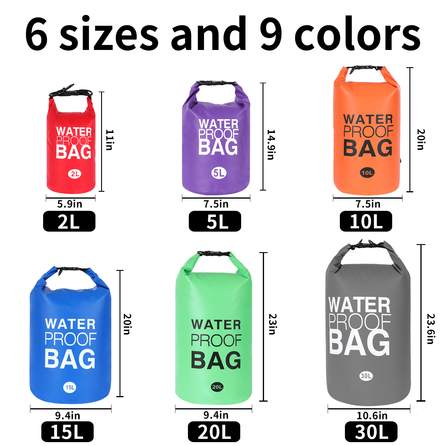 Bolsa impermeable para exteriores, bolsa para rafting, bolsa para rastreo de ríos, bolsa de playa, bolsa de almacenamiento multifuncional de gran capacidad con separación de seco y húmedo