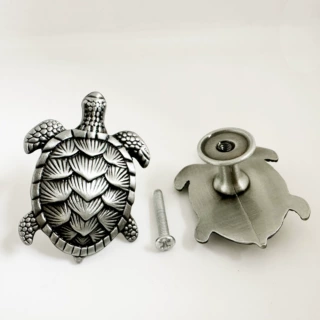 现货批发多色金属乌龟拉手 跨境热销锌合金动物turtle拉手厂家