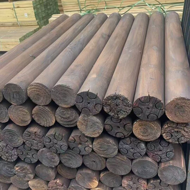 Natural Pine Wood, Radiata Pine, Cylindrical Anti-Corrosion Wood, Solid Pine Wood, Round Wood Rods, Raw Wood Materials, Ancient Construction Ironwood, Douglas Fir
