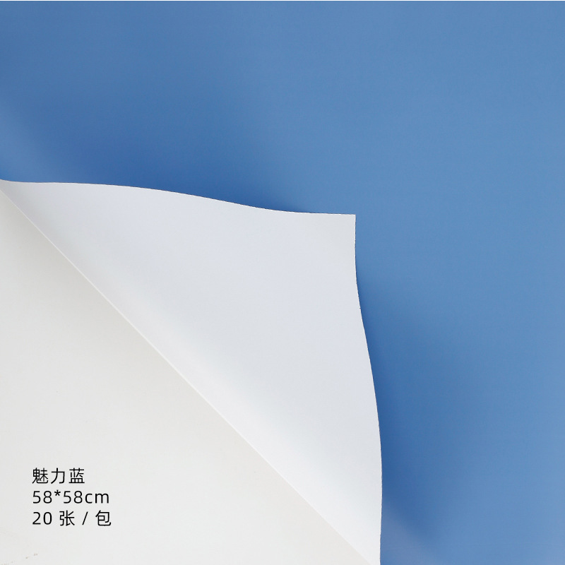 Tangde fábrica directa de doble cara de dos colores papel Ouya engrosada impermeable regalo flor papel de embalaje al por mayor