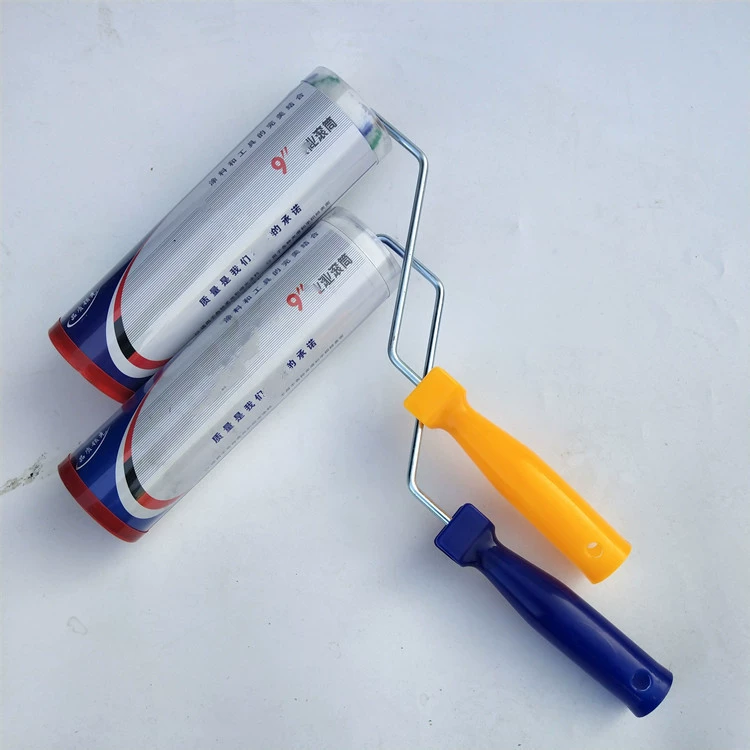 Производство 9-дюймовой щетки-валика для средних волос, щетка-валик для тонких волос, внутренняя и внешняя стенка, латексная малярная щетка, средние волосы