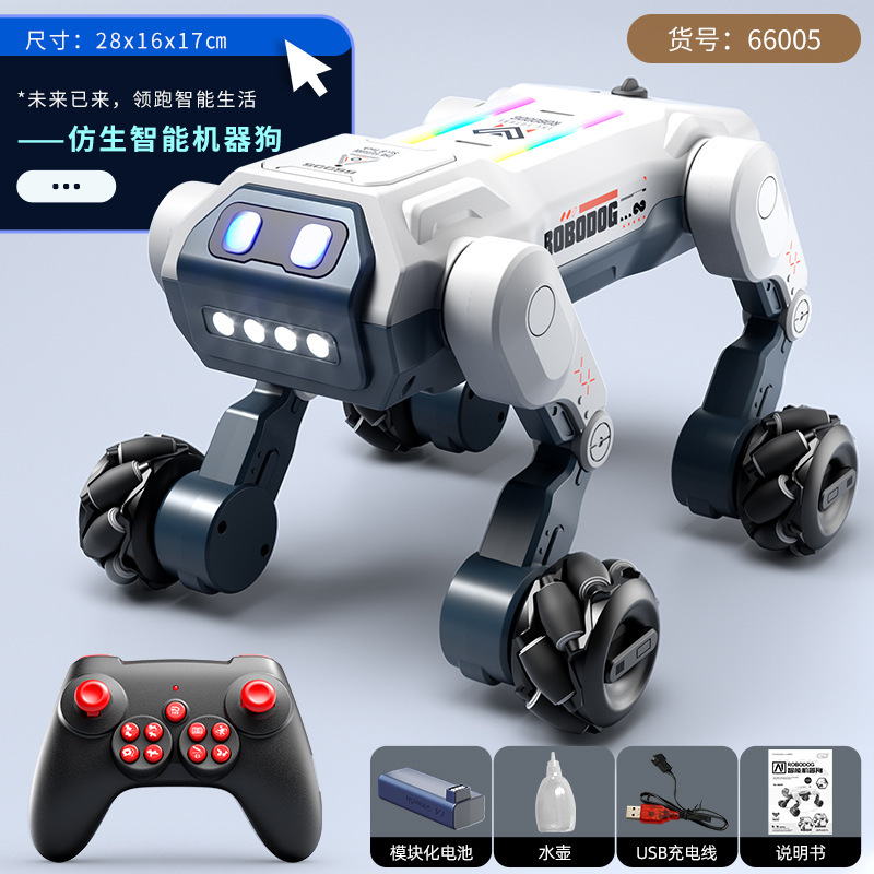 Yushu con AI eléctrica inteligente perro robot coche de control remoto niño sujetador perro robot programación truco perro electrónico