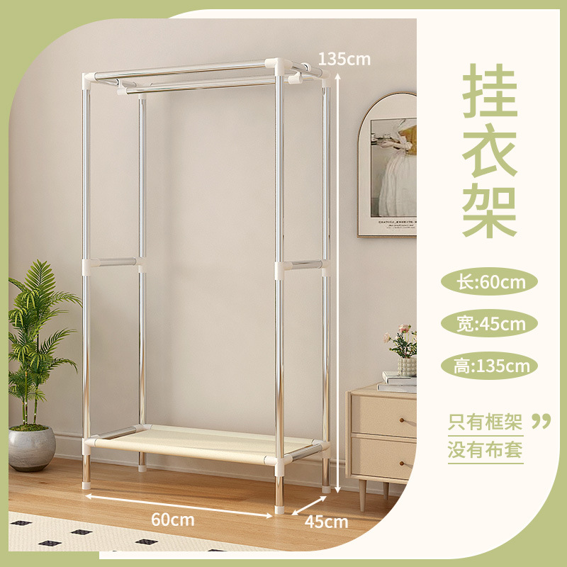 Armario sencillo para dormitorio en casa, armario de tela resistente y duradero para viviendas de alquiler, almacenamiento de ropa colgante, armario de almacenamiento multifuncional. image 37