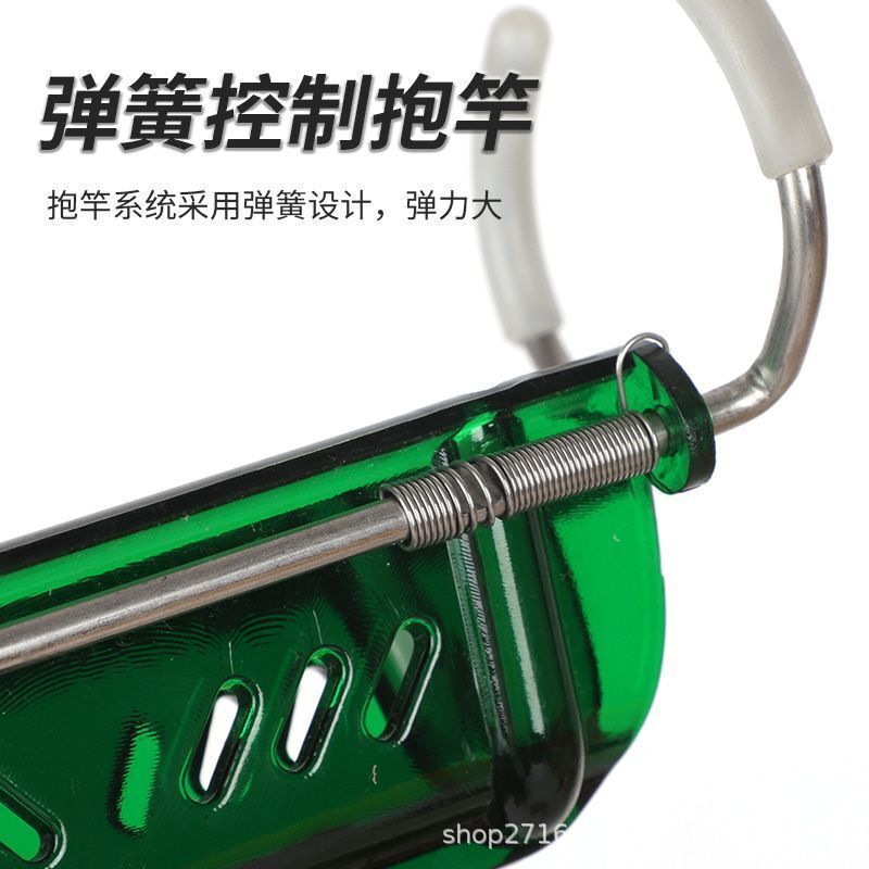 新款交叉双锁支架鱼竿炮台支架抬竿解锁落竿自锁万向旋转升级渔具|undefined