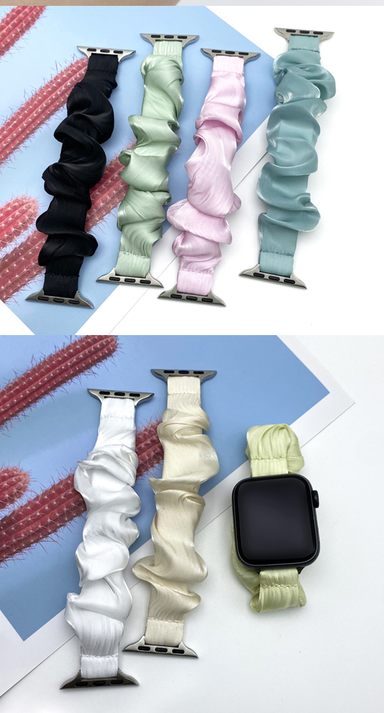 The new summer model is suitable for the narrow-bezel solid-color glossy silk hairline band of the Apple watch undefined