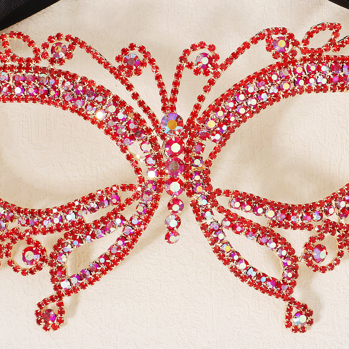 1 Piece Fashion Butterfly Rhinestone Inlay Rhinestones Womenu0027S Mask