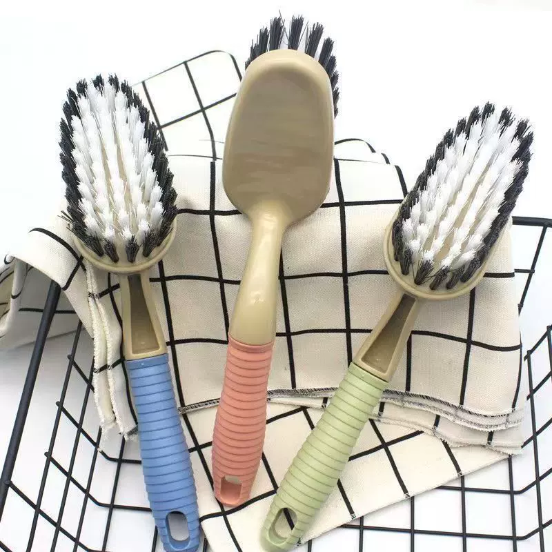 家用地板清洁刷卫生间厕所瓷砖多功能去污缝隙刷塑料长柄硬毛刷子