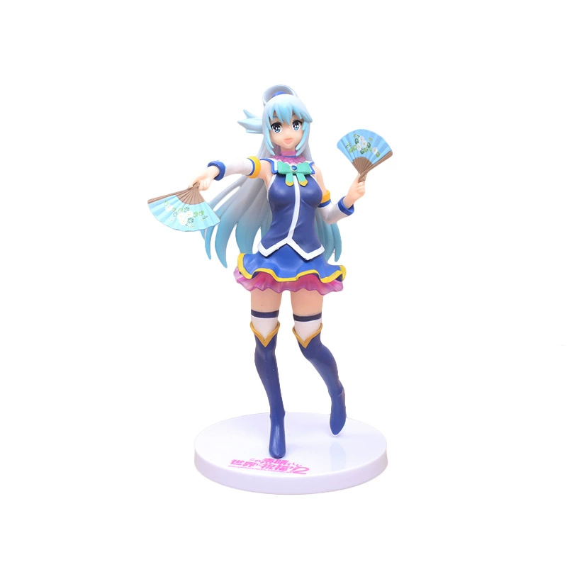 Благословения миру Aqua Aqua держит веер фигура модель украшения кукла форма