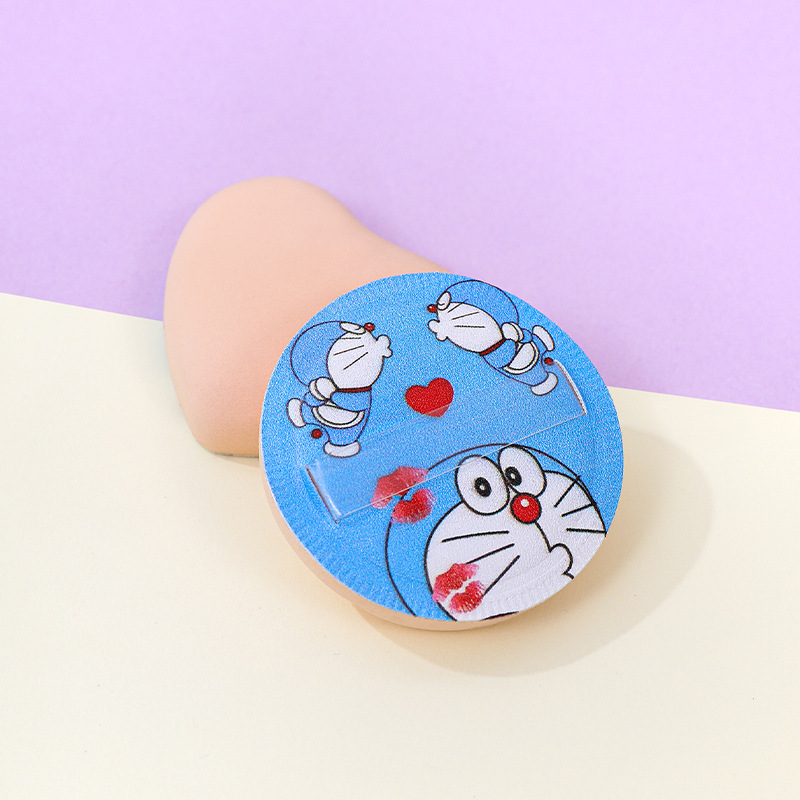 Fábrica personalizada jingle cat malvavisco soplo de polvo no come polvo amor en forma de corazón maquillaje redondo esponja cojín de aire seco y húmedo