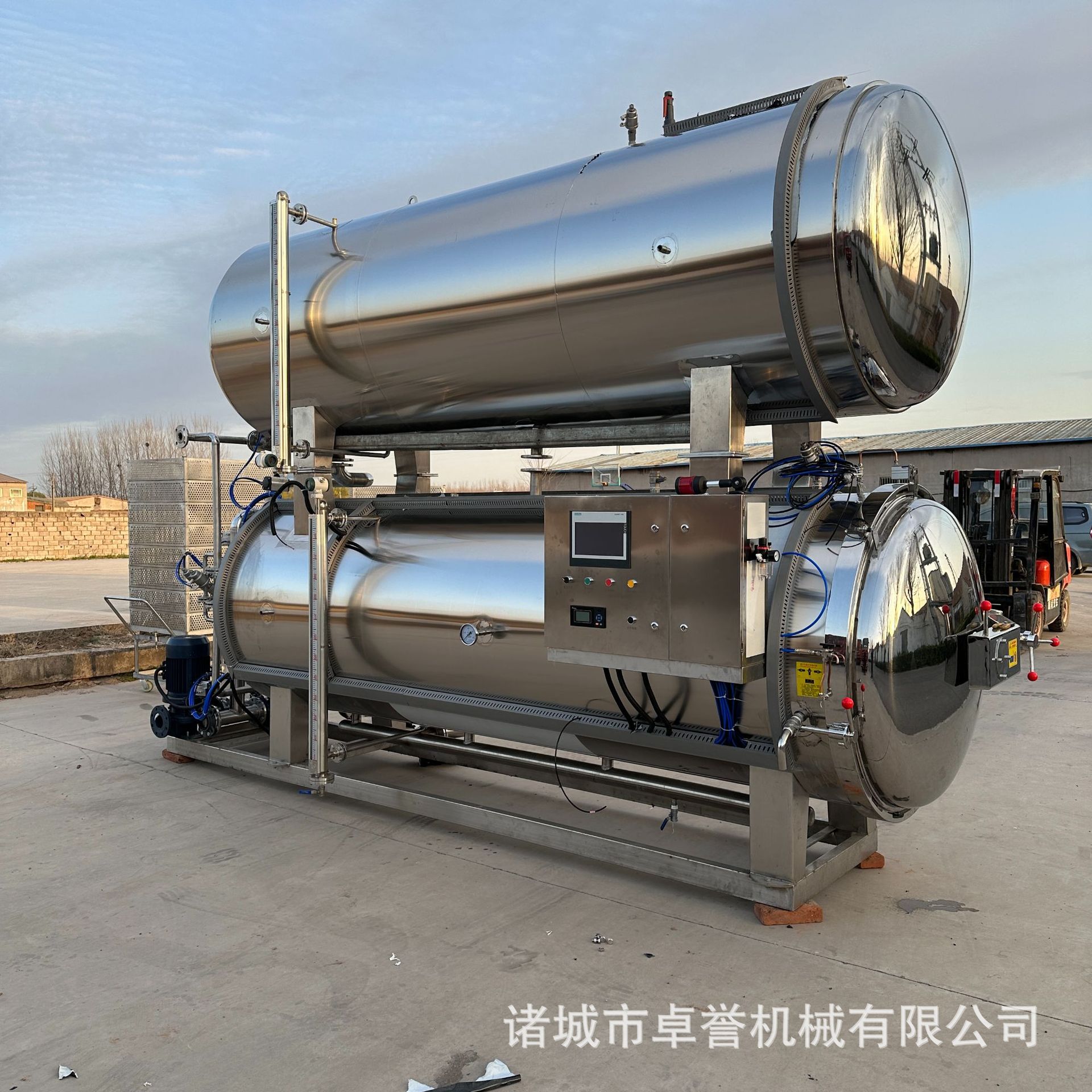 内蒙古牛肉干加工成套设备 卤煮鸭舌杀菌锅 猫粮猫条猫湿饭杀菌釜